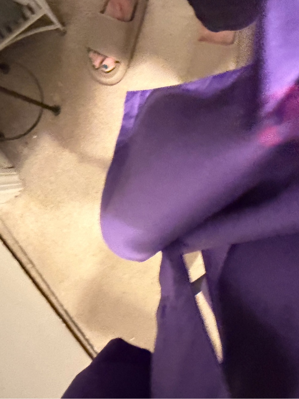 Purple Trench Coat - Classic Women's Trench - Picture 7 of 11